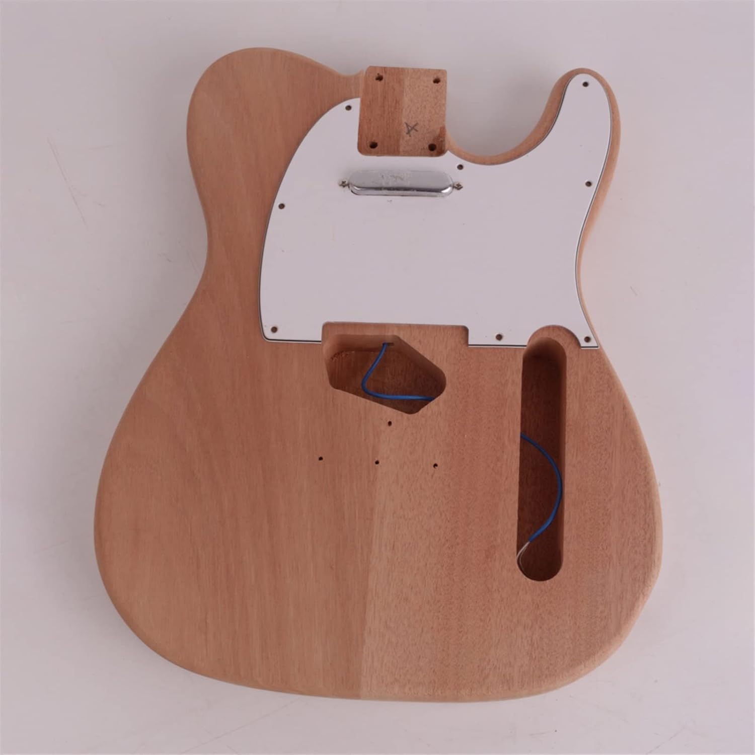 Unfinished Maple Neck Fretboard Mahogany Body 22 Frets for Tele Electric Guitar Kit DIY Unfinished Electric Guitar Kit (Color : 02)