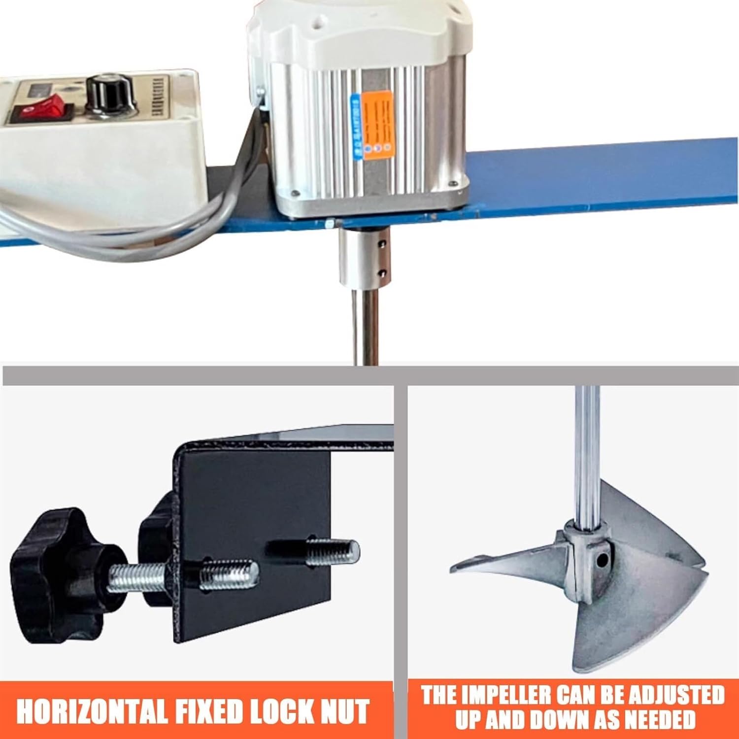 60 Gallon Paint Mixer, Barrel Paint Stirring Machine, With Support Hanger, Ink Coating Mixing Tool