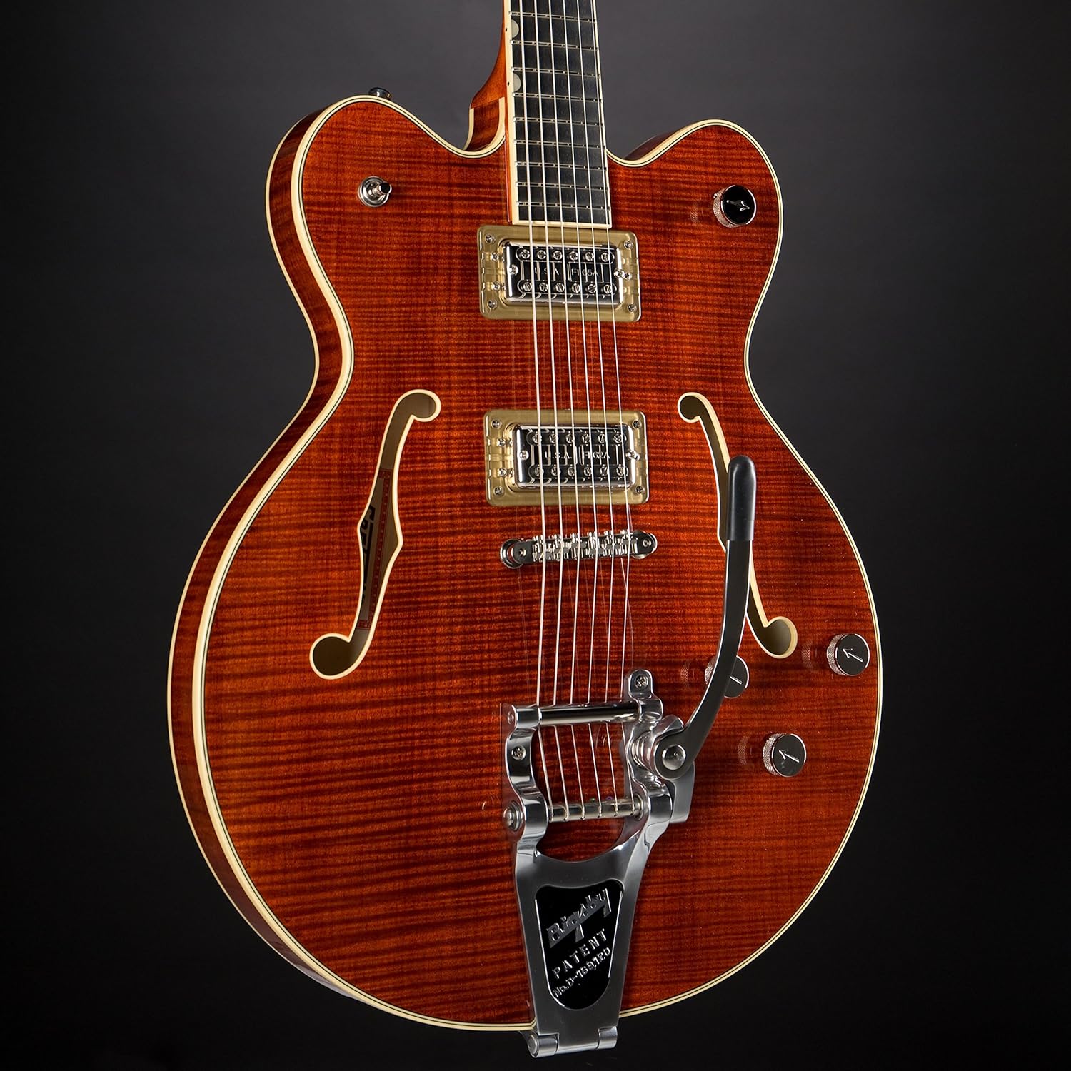 Gretsch G6609TFM Players Edition Broadkaster Center Block - Bourbon Stain, Bigsby Tailpi
