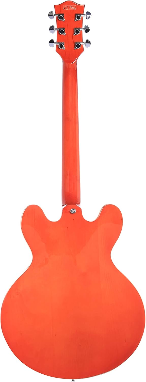 IYV IESB-300 Trans Orange, Solid top-semi hollow Body Electric Guitar, Trans orange