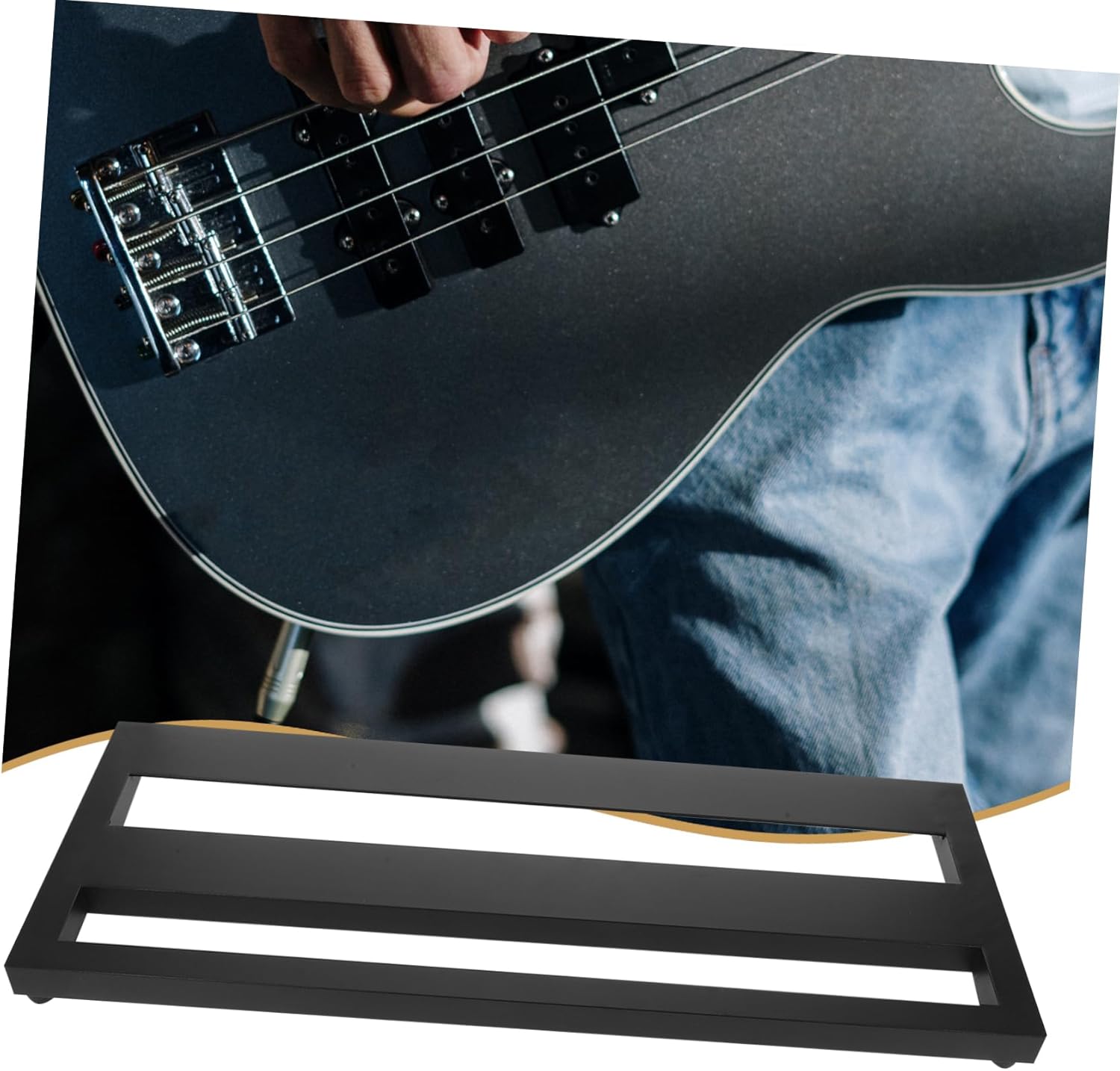 Aluminum Alloy Guitar Pedal Board with Carry Bag Portable Effector Organizer for Musicians for Home the Go Durable and Efficient Musical Instrument Prop