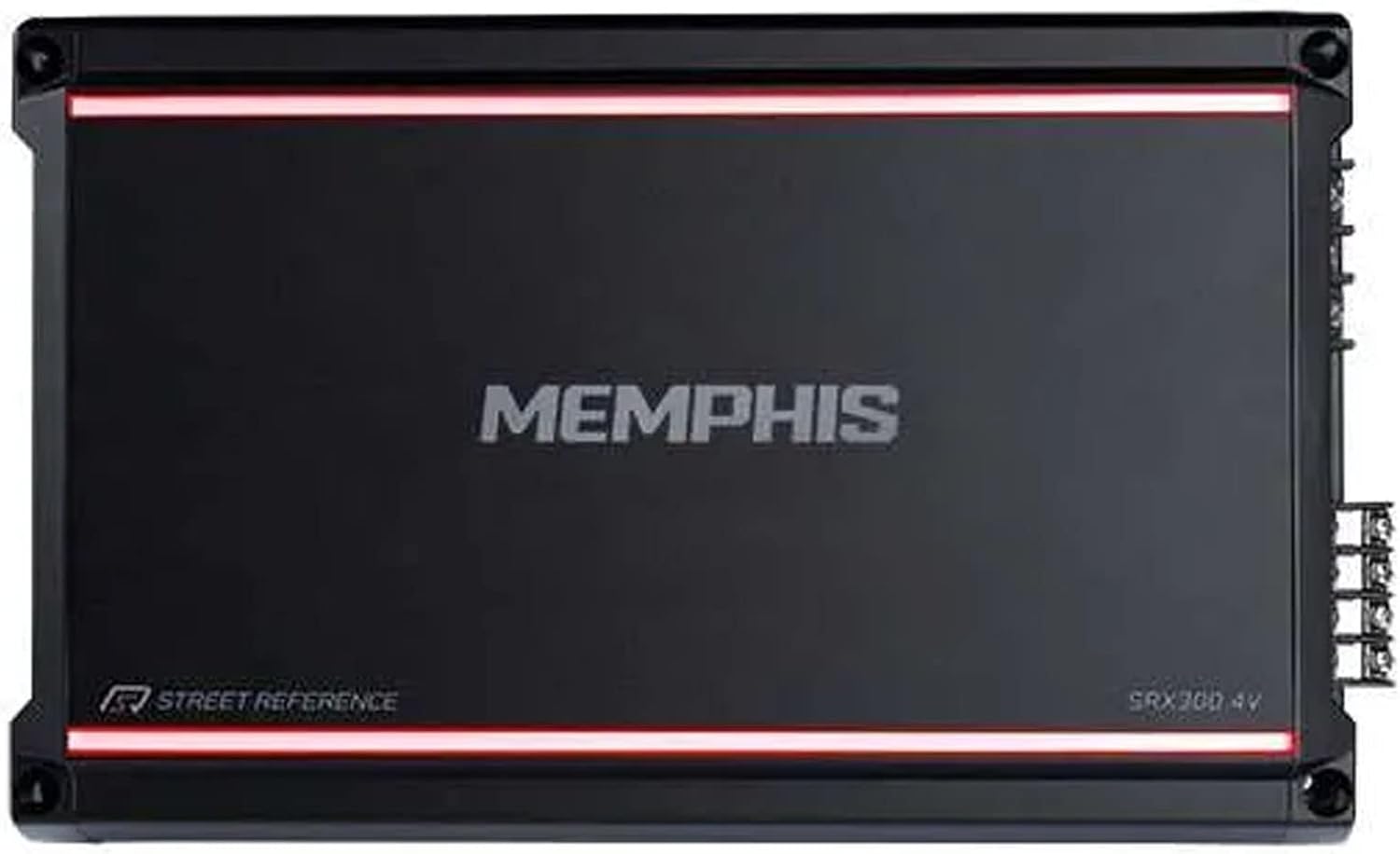 Memphis Audio SRX300.4V 75x4 at 2 Ohm SR Amplifier and Amp Wiring Kit