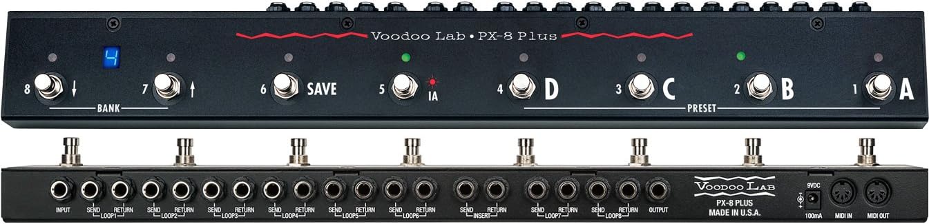Voodoo Lab PX-8 PLUS True Bypass Programmable Pedal Switcher