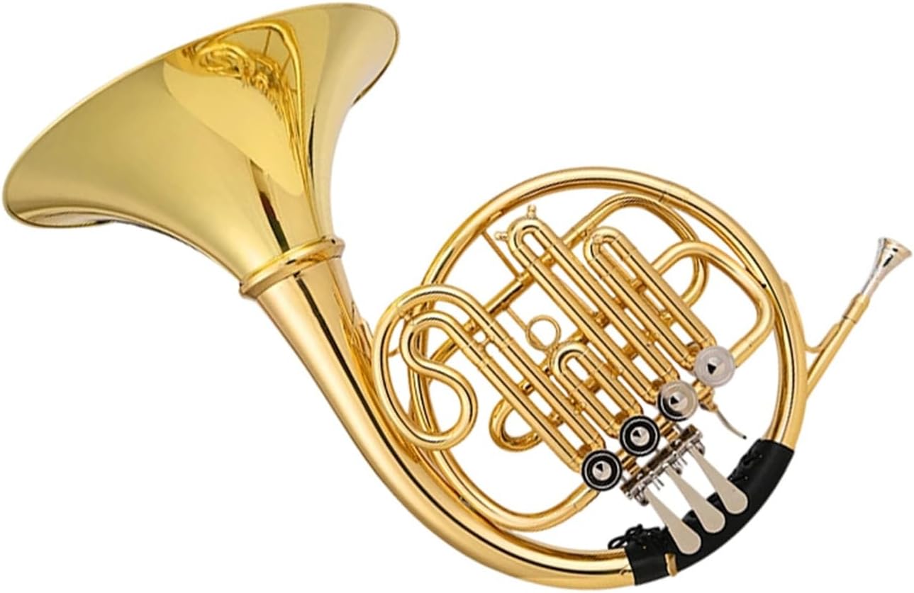 4 Key French Horn French Horn Instrument B Flat F Key Four Single And Double Row Professional Teaching Performance(Single)