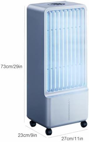 Portable Evaporative Coolers, Portable Air Conditioner, Semiconductor Cooling Unnecessary Ice Packs, LED Screen, 6 L Tank, 7.5 H Timer