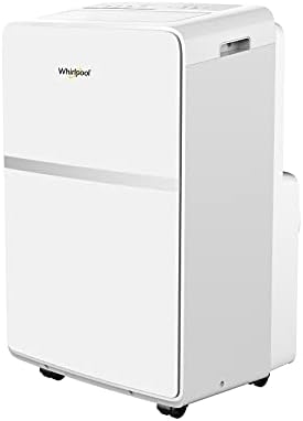 Whirlpool 8,000 BTU Portable Air Conditioner for Home with Dehumidifier, A/C Portable Air Conditioner for Apartment and Bedroom, 115V, AC for Small Rooms up to 350 Square Feet with Remote in White