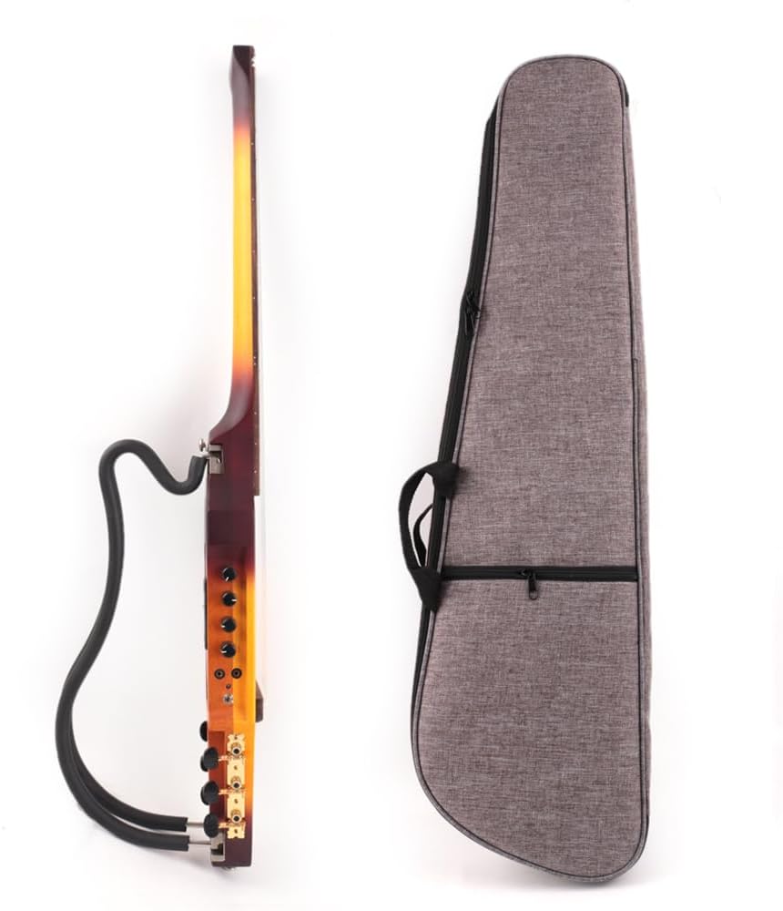 Fojill Electric Classical Guitar Classic Nylon String Travel Portable Foldable Fold Flding collapsible Silent Mahogany Body Maple Neck Rosewood Fretboard With Gig Bag