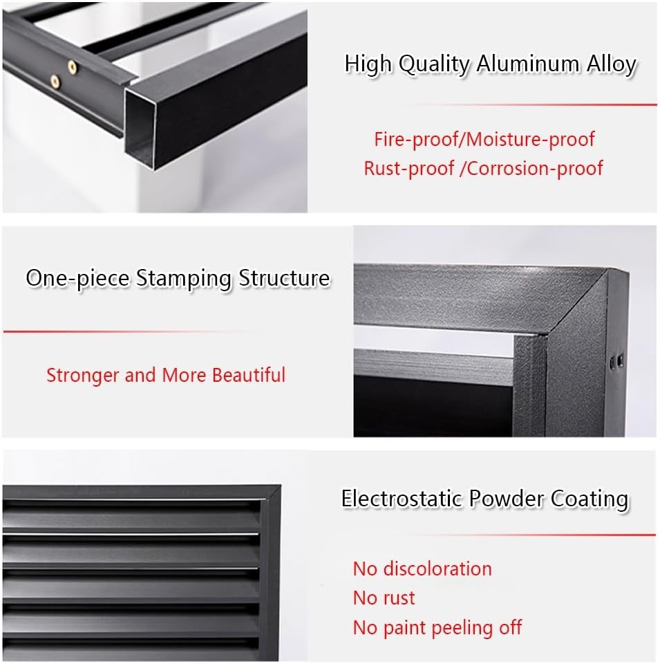 Air Conditioner Cover For Outside Unit Aluminum Air Conditioner Fence Screen Rack Air Conditioner Flower Stand For Garden Patio Waterproof Brown White Grey (Color : Brown, Size : 1