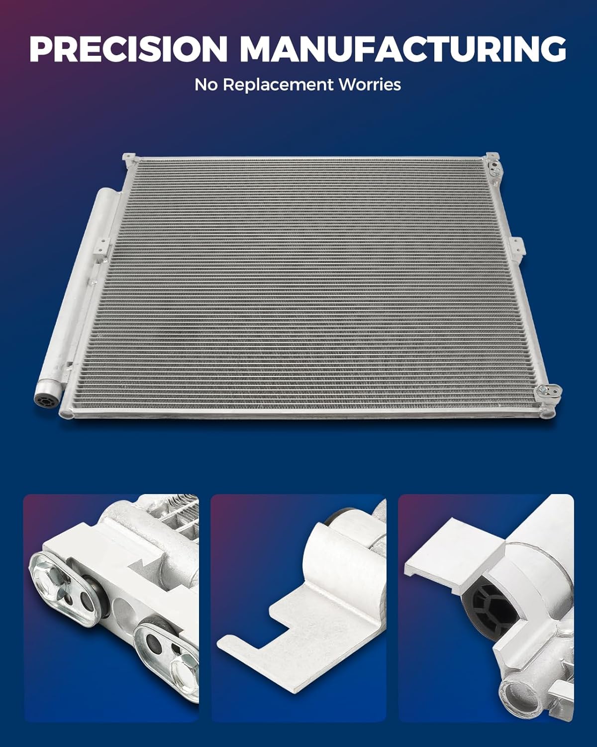 KAX Air Conditioner Condenser F 150 2015-2020 Navigator 2018-2020 Expedition 2018-2020 Automotive Replacement Air Conditioning Cooler Condensers TO3030312