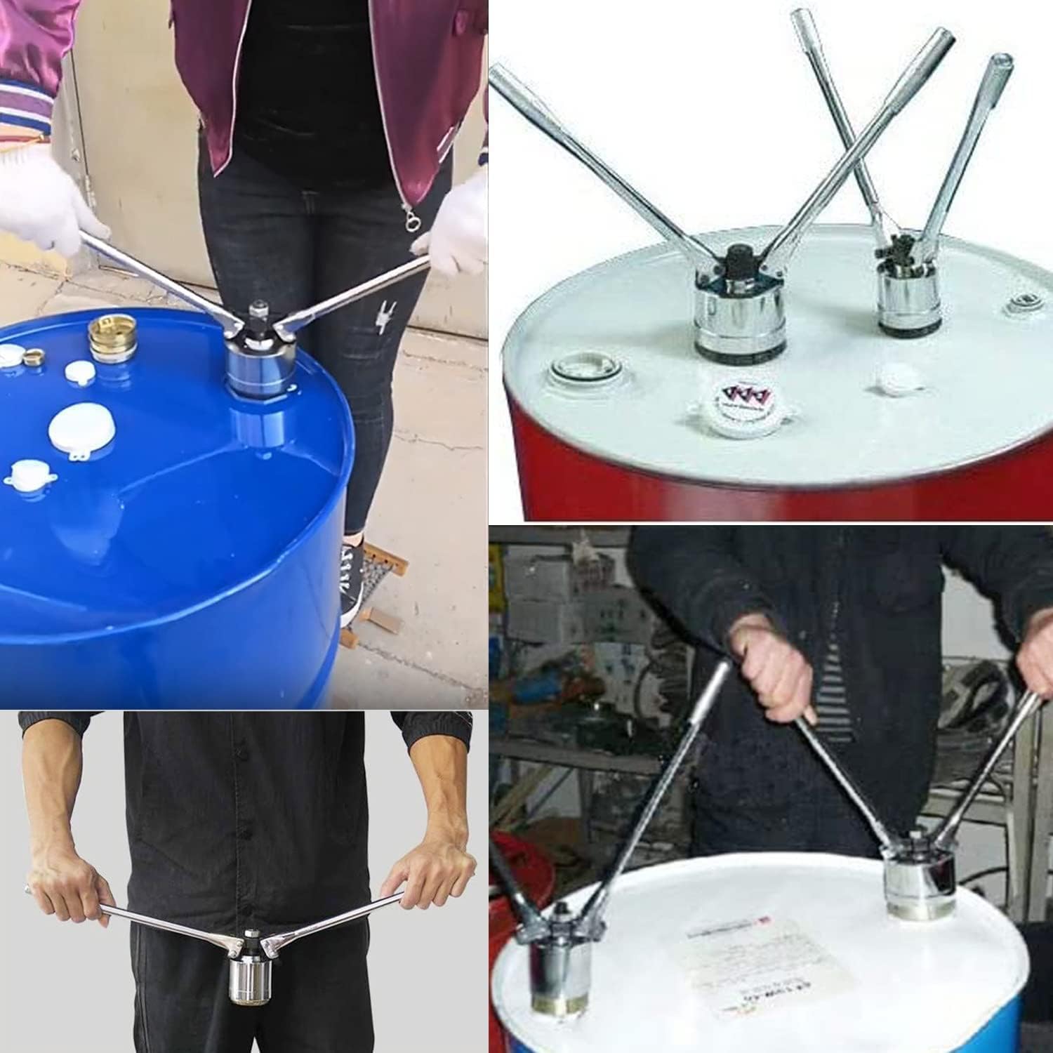 35mm & 70mm Manual Crimper Sealer for 200L Oil Drum, Heavy-Duty Barrel Sealing Tool, Reliable Drum Cap Pressure Sealing Machine, Ideal for Oil Barrel Sealing