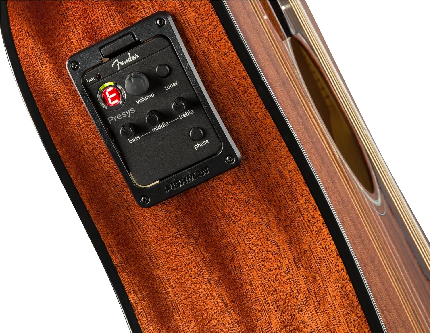 Fender CD-140SCE All-Mahogany Dreadnought Cutaway Acoustic Electric Guitar, with 2-Year Warranty, Fishman Pickup and Preamp System, Natural, with Case