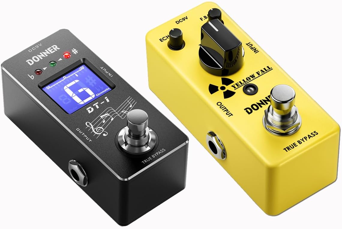 Donner Tuner Pedal and Delay Guitar Pedal