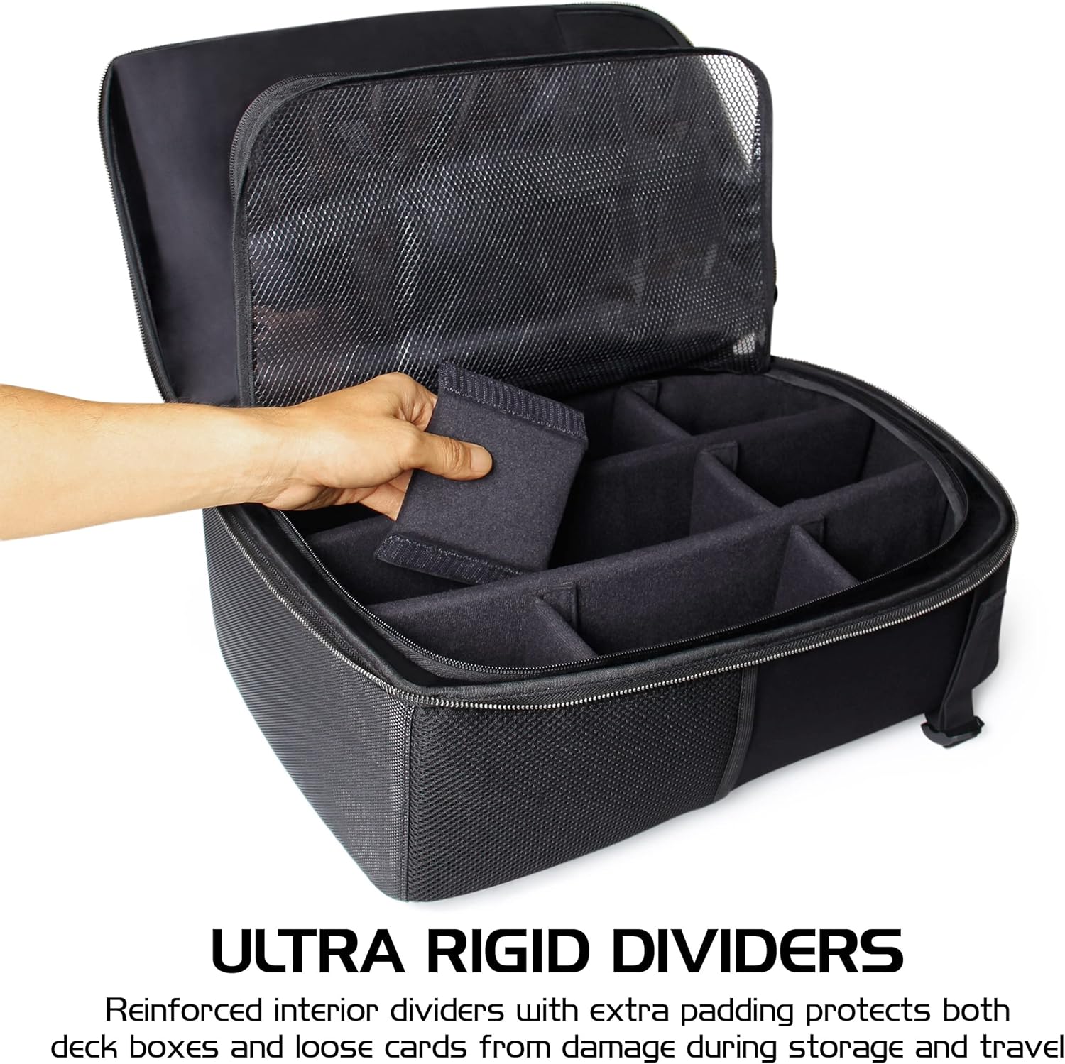 ENHANCE MTG Backpack TCG Card Storage - TCG Backpack for Deck Boxes, Sleeved Cards, Playmats, MTG Accessories