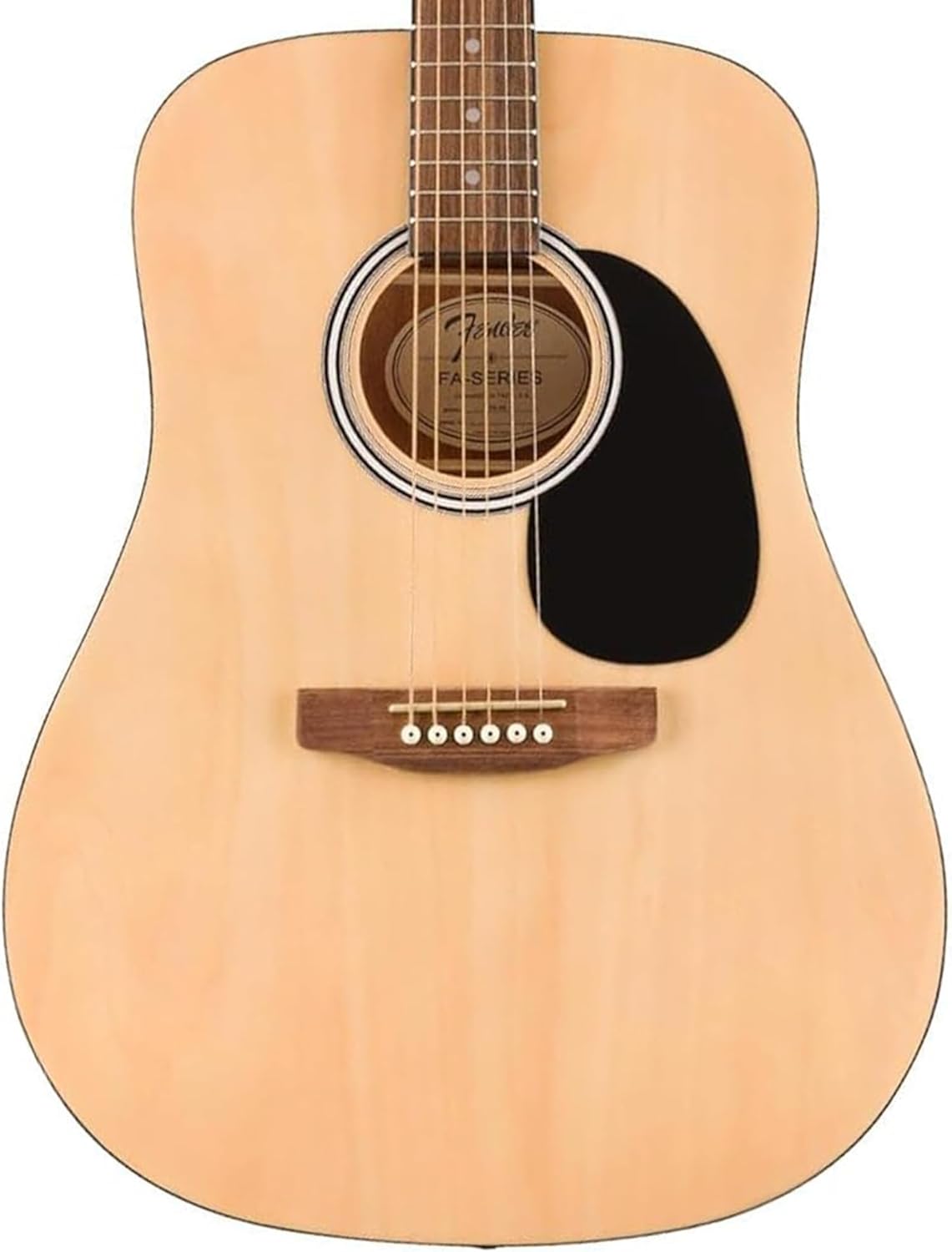 Fender Dreadnought Acoustic Guitar - Natural Bundle with Hard Case, Strap, Strings, Picks, and Austin Bazaar Instructional Video