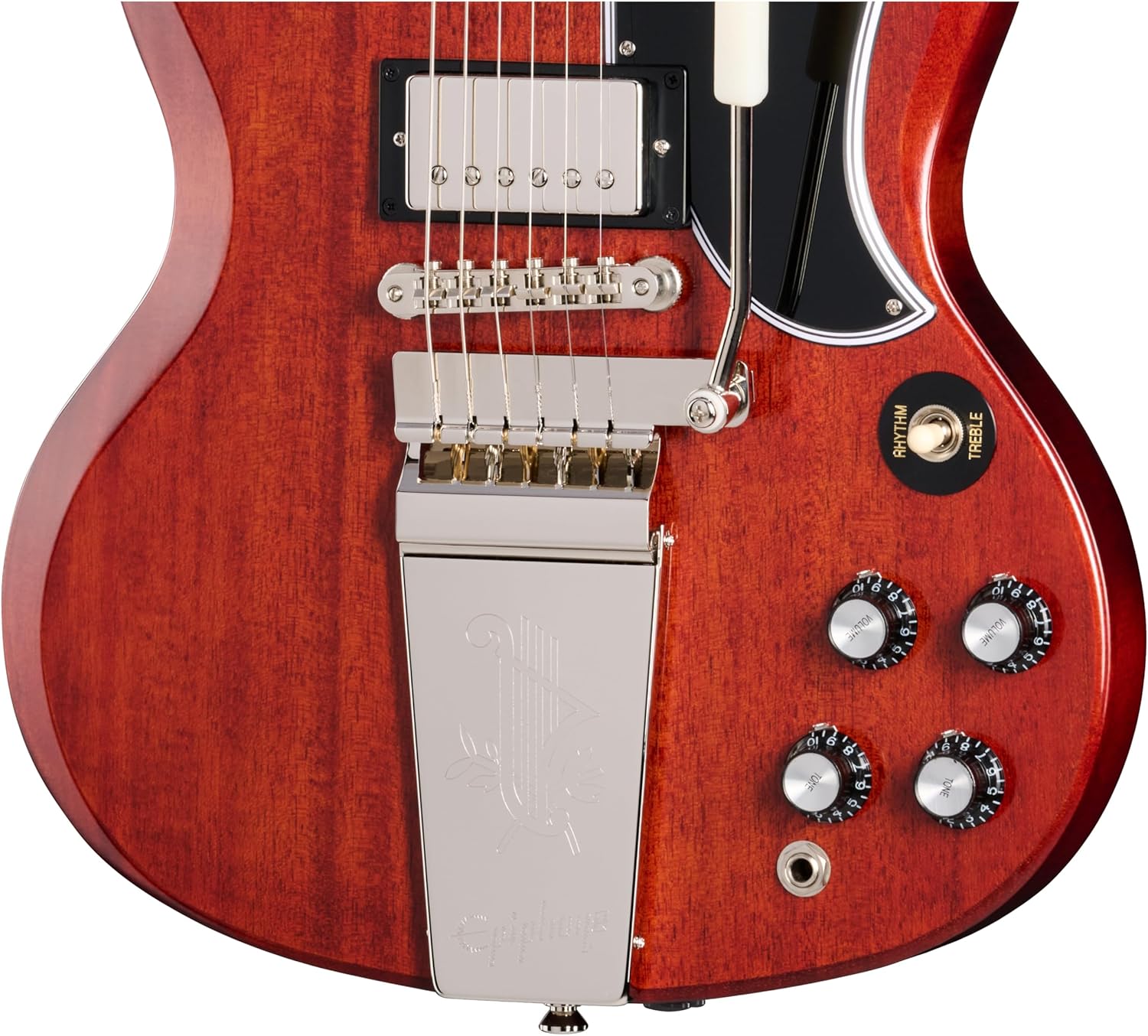Epiphone Inspired by Gibson Custom 1964 SG Stand Reissue, Maestro Cherry with Case