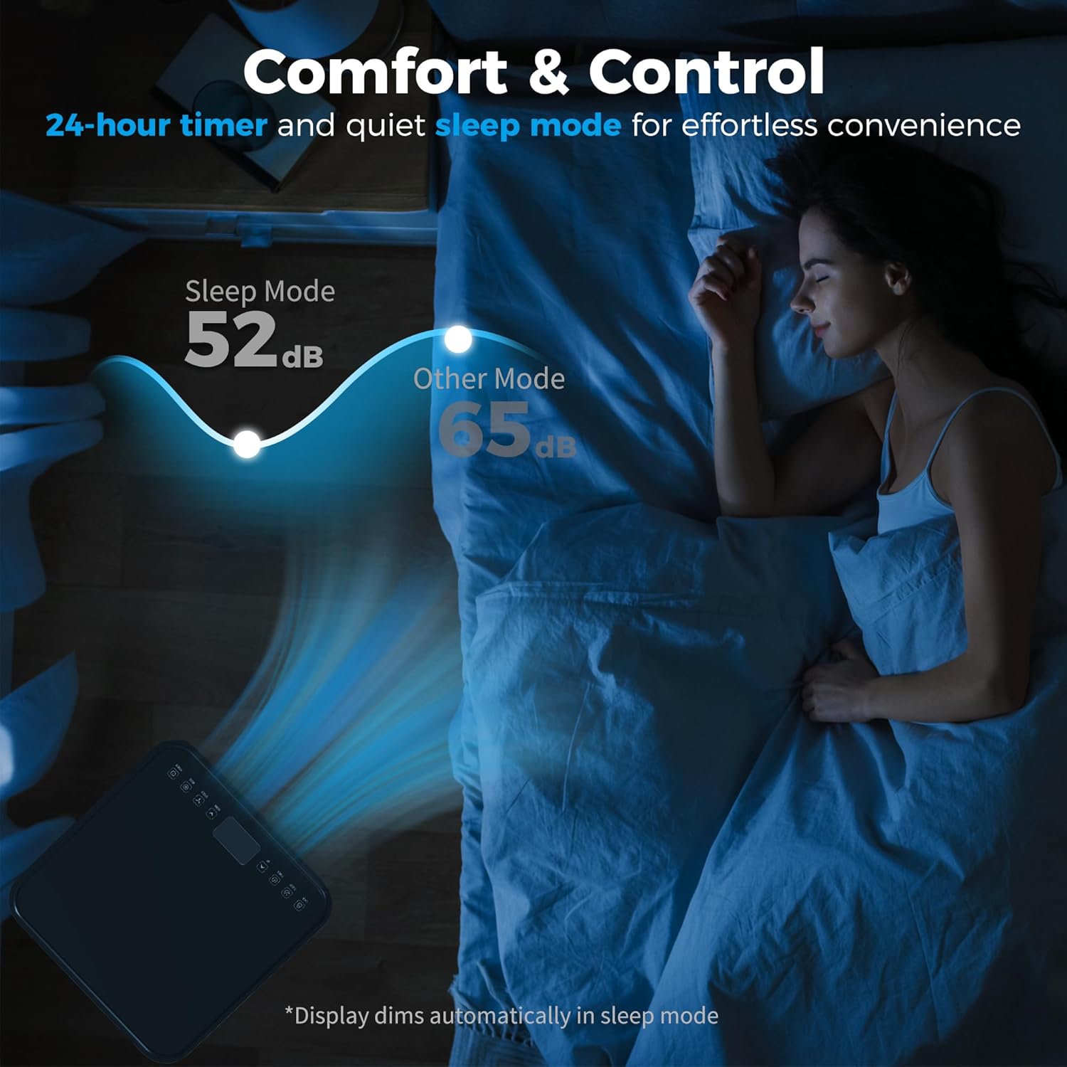 HOMCOM 10000 BTU Portable Air Conditioner for Rooms up to 441 Sq.Ft., 3-in-1 Mobile AC Unit with Dehumidifier, Cooling Fan, Sleep, Remote, 24H Timer, Auto Off, Window Installation Kit, Black