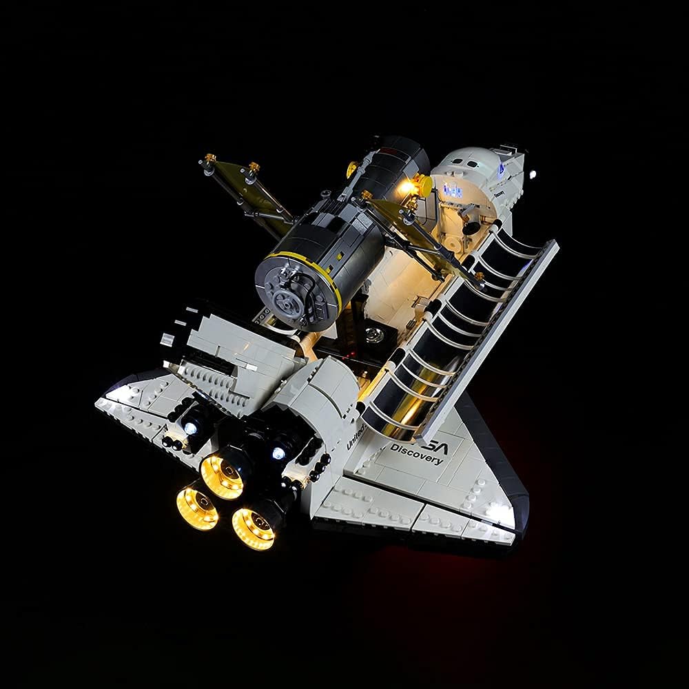 Kyglaring Light kit for Creator Expert NASA Space Shuttle Discovery Building Blocks Model -Light Set Led Compatible with Lego 10283-Not Include Model (RC Sound Version)