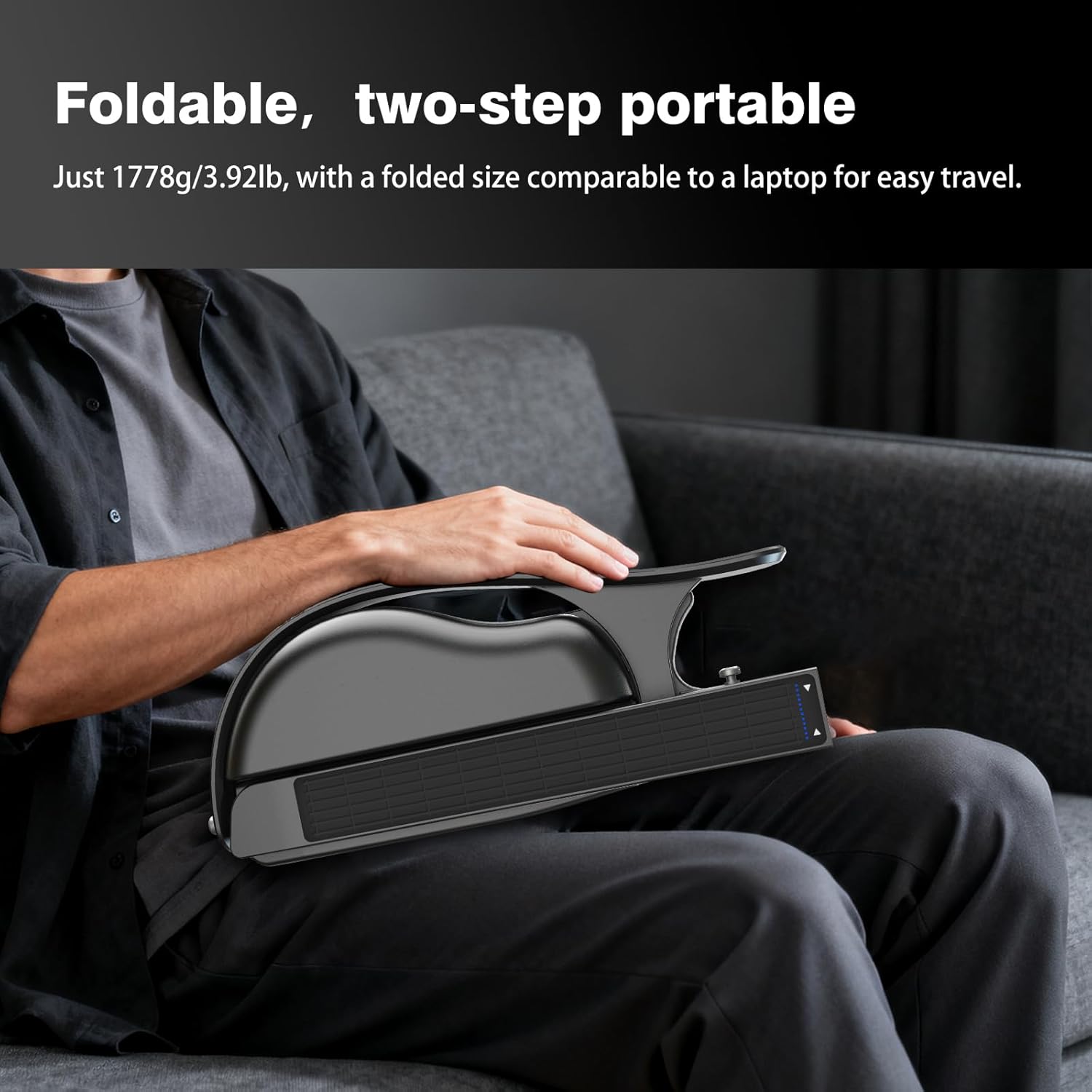 Stringless Electric Smart Guitar,Foldable & Portable Built-in Drum Machine & Bassline Travel Backing Guitarra for One-Man Band,Chord Generator (Entirely White)