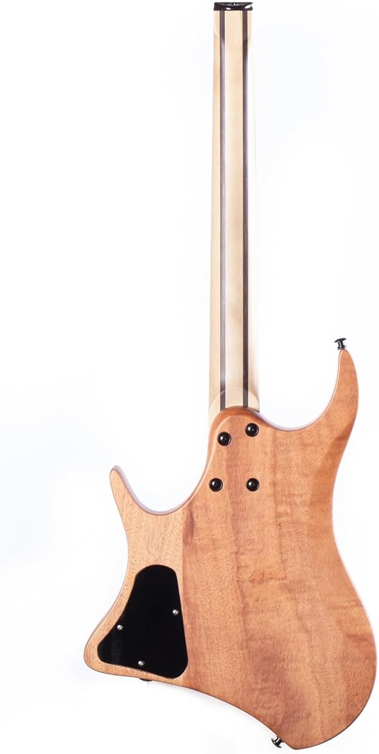 Beginner Electric Guitar Kits 6 String 24 Fret Headless Jazz Electric Guitar(Blue)