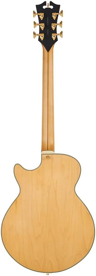 D'Angelico Deluxe SS Baritone Semi-hollowbody Electric Guitar - Satin Honey