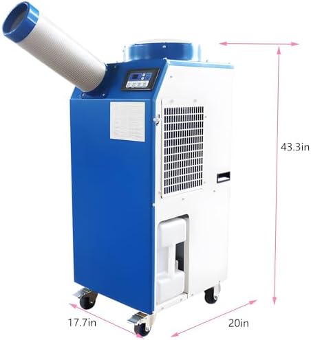 220V 1400W Industrial Air Conditioner 480m³/h Commercial Portable Industrial Spot Cooler Mobile Air Conditioner Single Column