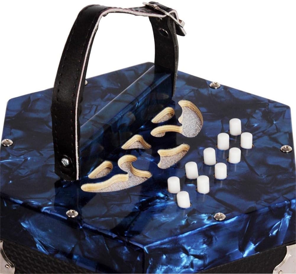 Professional 20 Keys Concertina Accordion, Concertina with Bag, for Adults Instrument Supplies Beginners Students, Fascinating Softer Sound