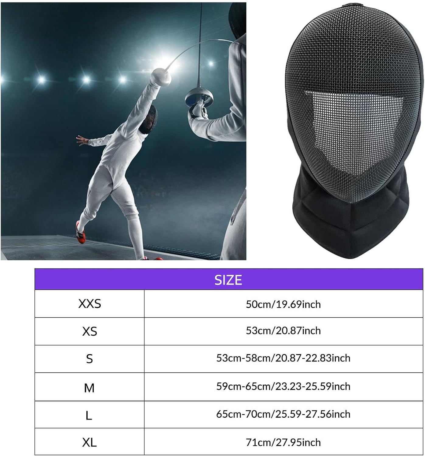Fencing Gear Kendo, Breathable, Sports Accessories for Sparring, Professional Face Cover Coach Fencing Helmet