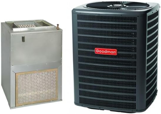 Goodman 2.5 TON 15.2 SEER2 R-32 AC Only System and Front return air handler with 5kW heat kit (GLXS4BA3010 condenser and AWST30LU1305 air handler)