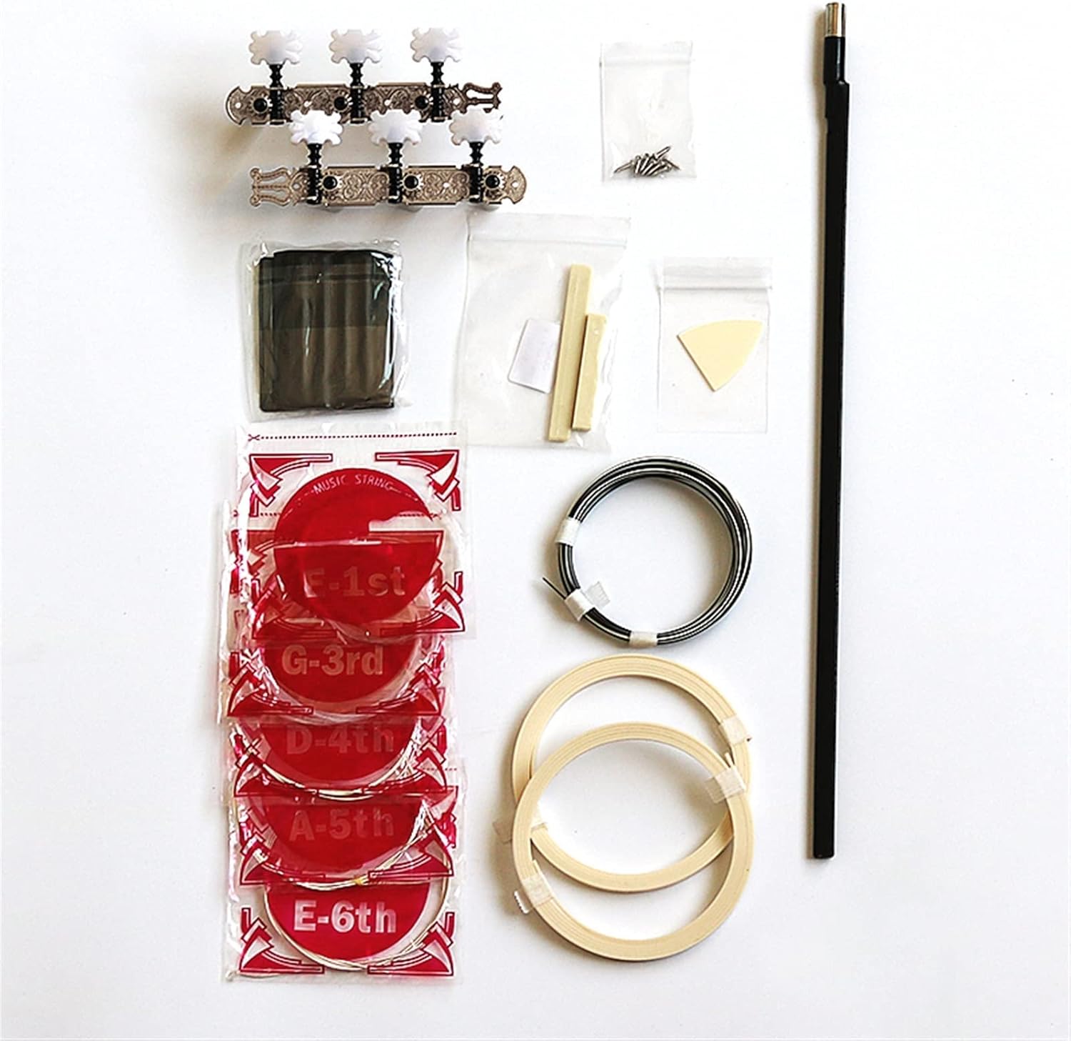 Classical Guitar Plywood DIY Production Combination Accessories Full Set of Guitar Production Material Combination Accessories DIY Guitar Kit (Color : 2)