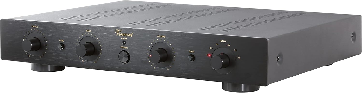 Vincent Audio SA 32 Hybrid Stereo Preamplifier (Black)