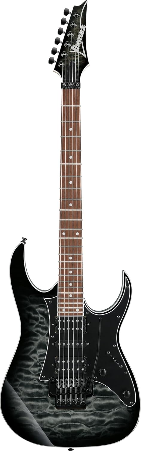 Ibanez RG450QMB Standard Electric Guitar, Jatoba Fingerboard, Transparent Gray Burst