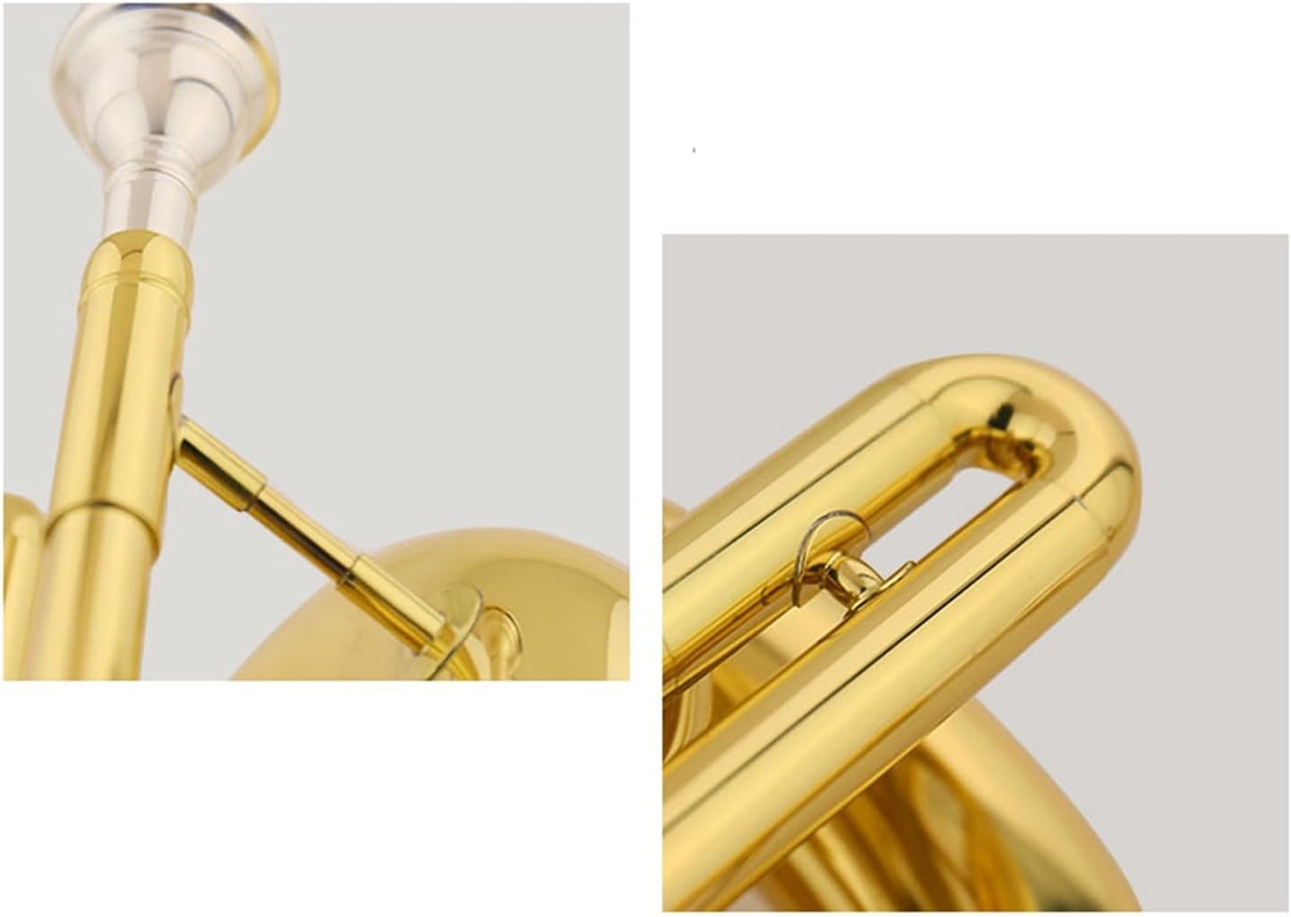 Professional B flat euphonium brass instrument