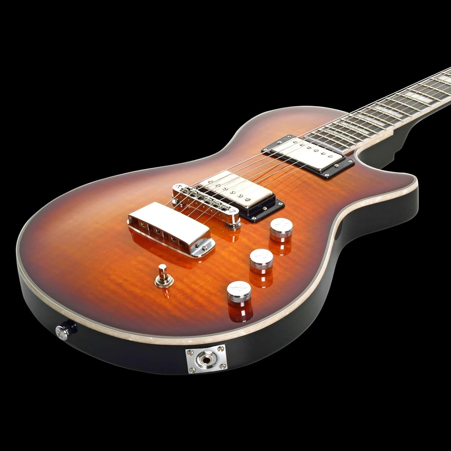 Hagstrom 6 String Solid-Body Electric Guitar, Right, Golden Eagle Burst (ULMAX-GEB)