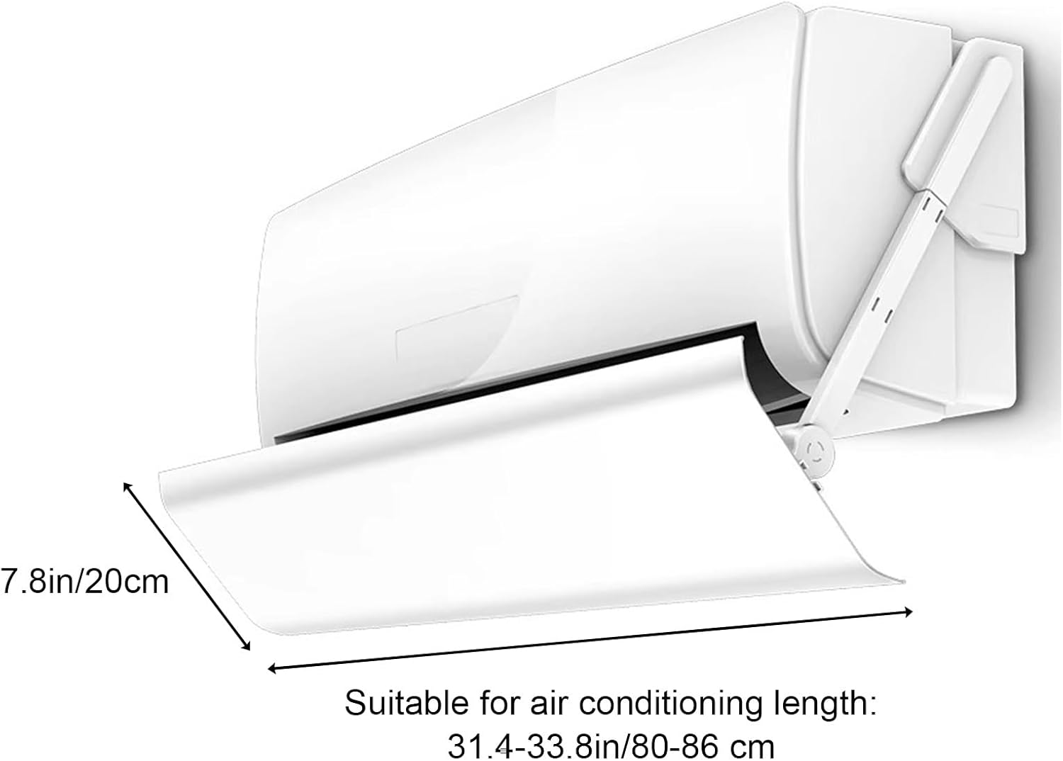Air Conditioner Wind Deflector, Universal Cool Air Baffle for Wall-Mounted Vents, Air Deflector, Rotation Adjustment Direction