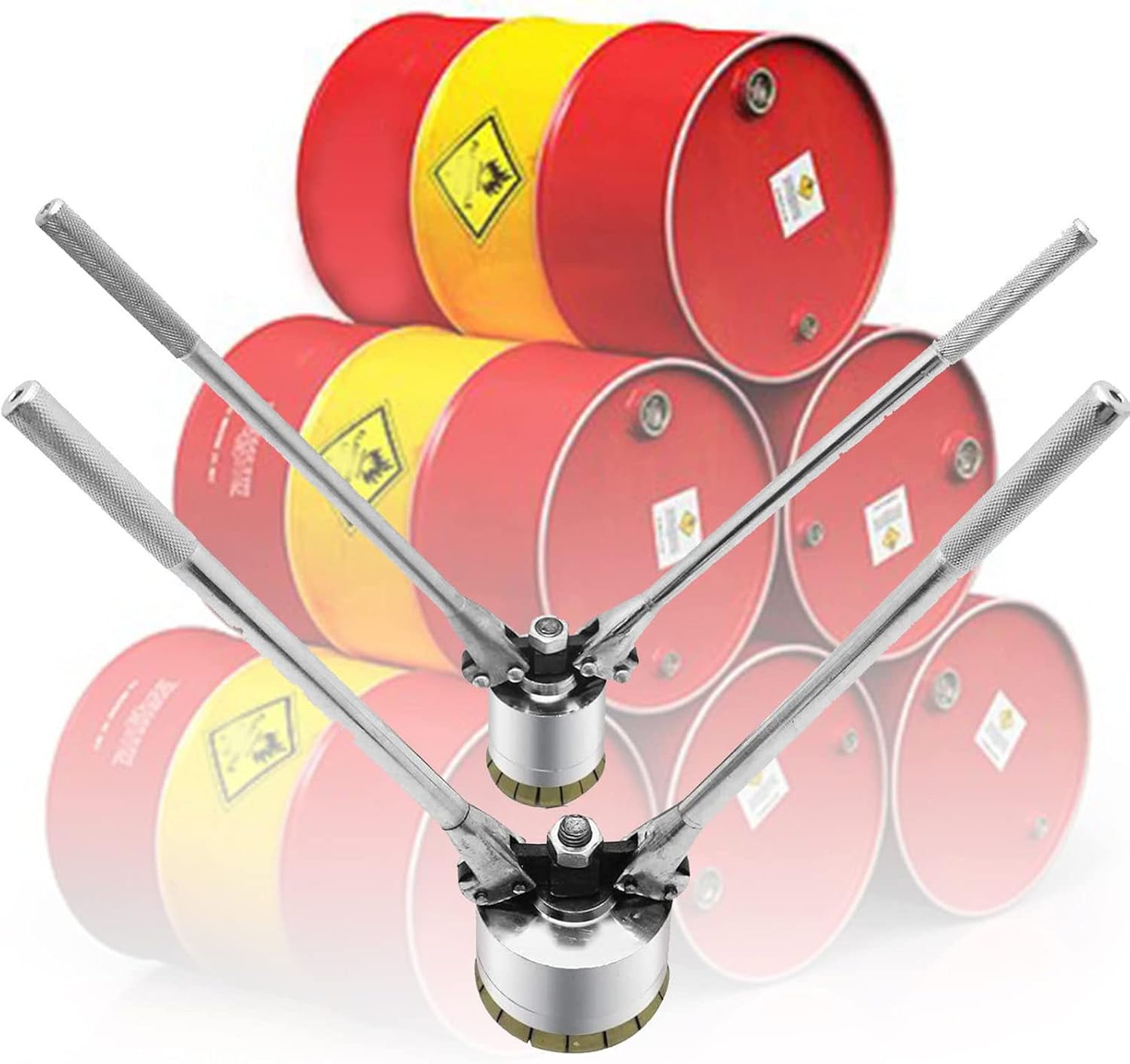 Sealing Machine Capper Crimper for 200L Oil Drums 70Mm and 35Mm,Lron Drum Sealing Pliers,53 Gallon Manual Oil Barrel Sealing Machine,Oneset,Set-35mm