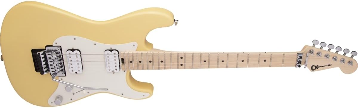 Charvel Pro-Mod So-Cal Style 1 HH FR M Electric Guitar, Maple Fingerboard (Vintage White)