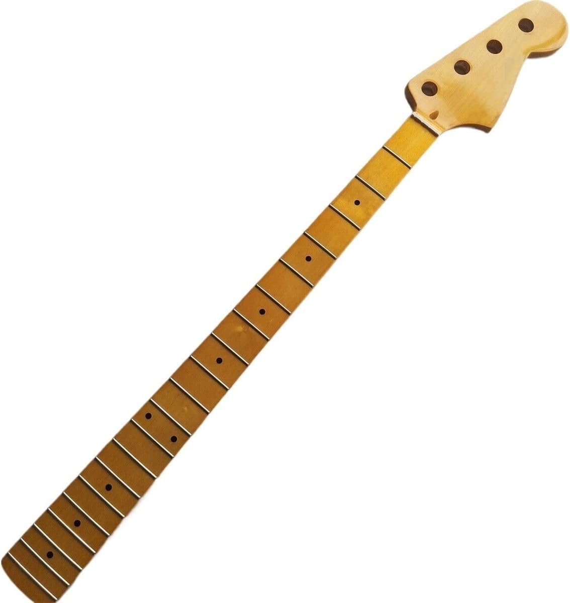 4 String Jazz Bass Guitar Neck Maple 20 Fret 34inch Maple Fingerboard Inlay