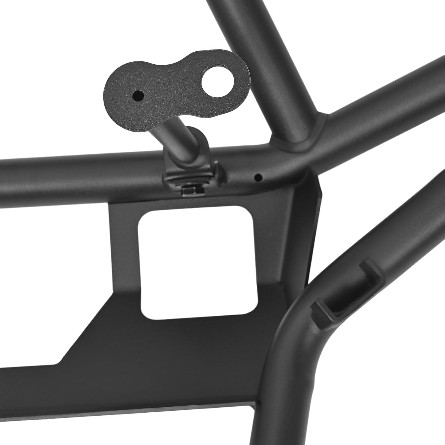 Rear Bumper Compatible with 2014-2023 Polaris RZR XP 1000/XP 4 1000 4WD Heavy Duty Steel W/Hitch Receiver UTV Rear Guard Accessory