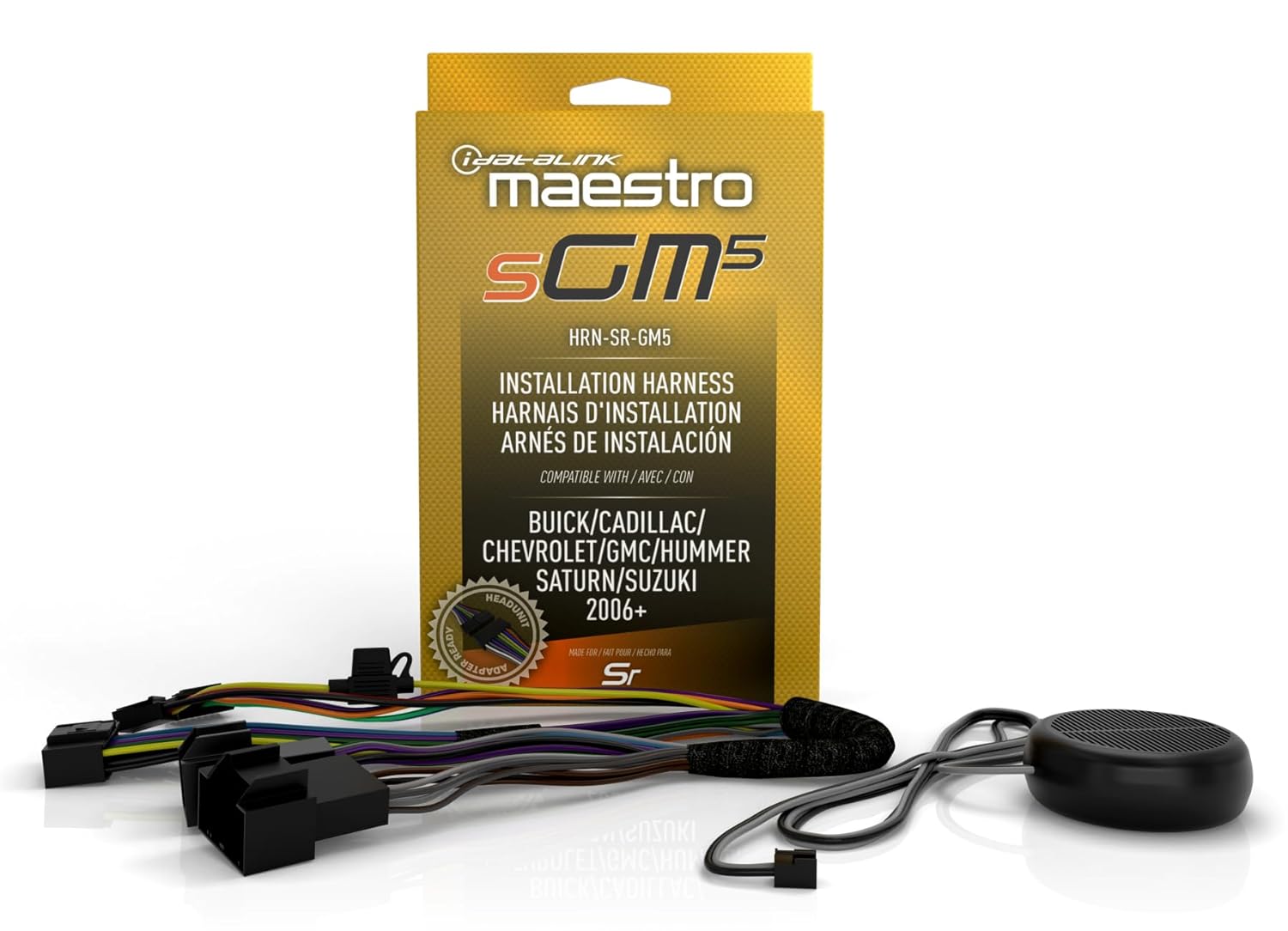 Idatalink Maestro HRN-SR-GM5 T-Harness for Select GM Vehicles 2007-2016, Replace The Factory Radio While retaining Steering Wheel Controls & use of Factory Amplifier (ADS-MSR Module Also Required)