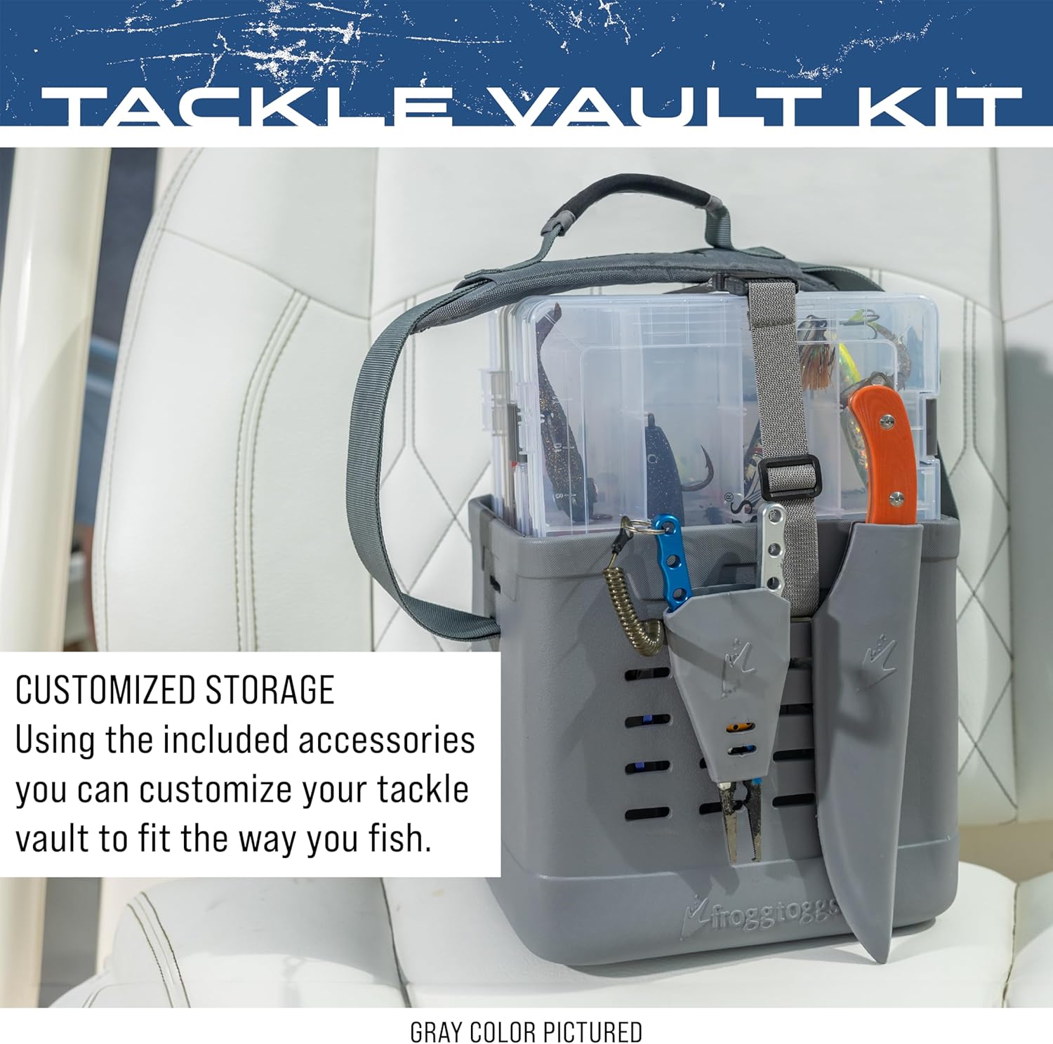 FROGG TOGGS EVA Tackle Vault, Lightweight, Customizable Fishing Tackle Bag