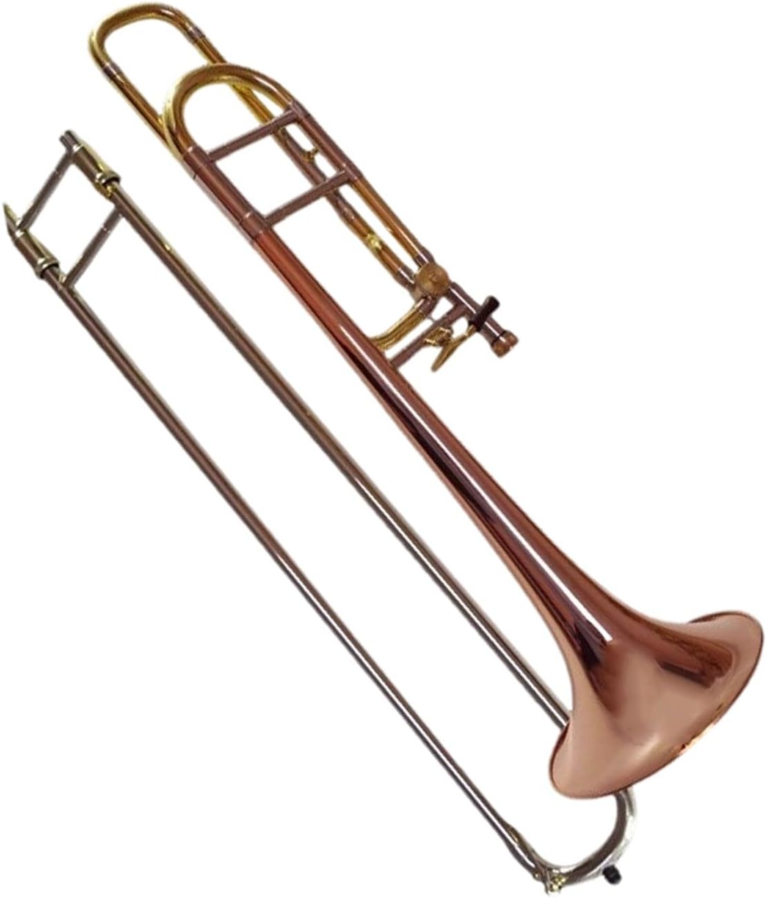 Adult Trombone Instrument Trombone Instrument Brass Phosphor Bronze Tenor Transposition B Flat F Key Beginner Playing(Brass)
