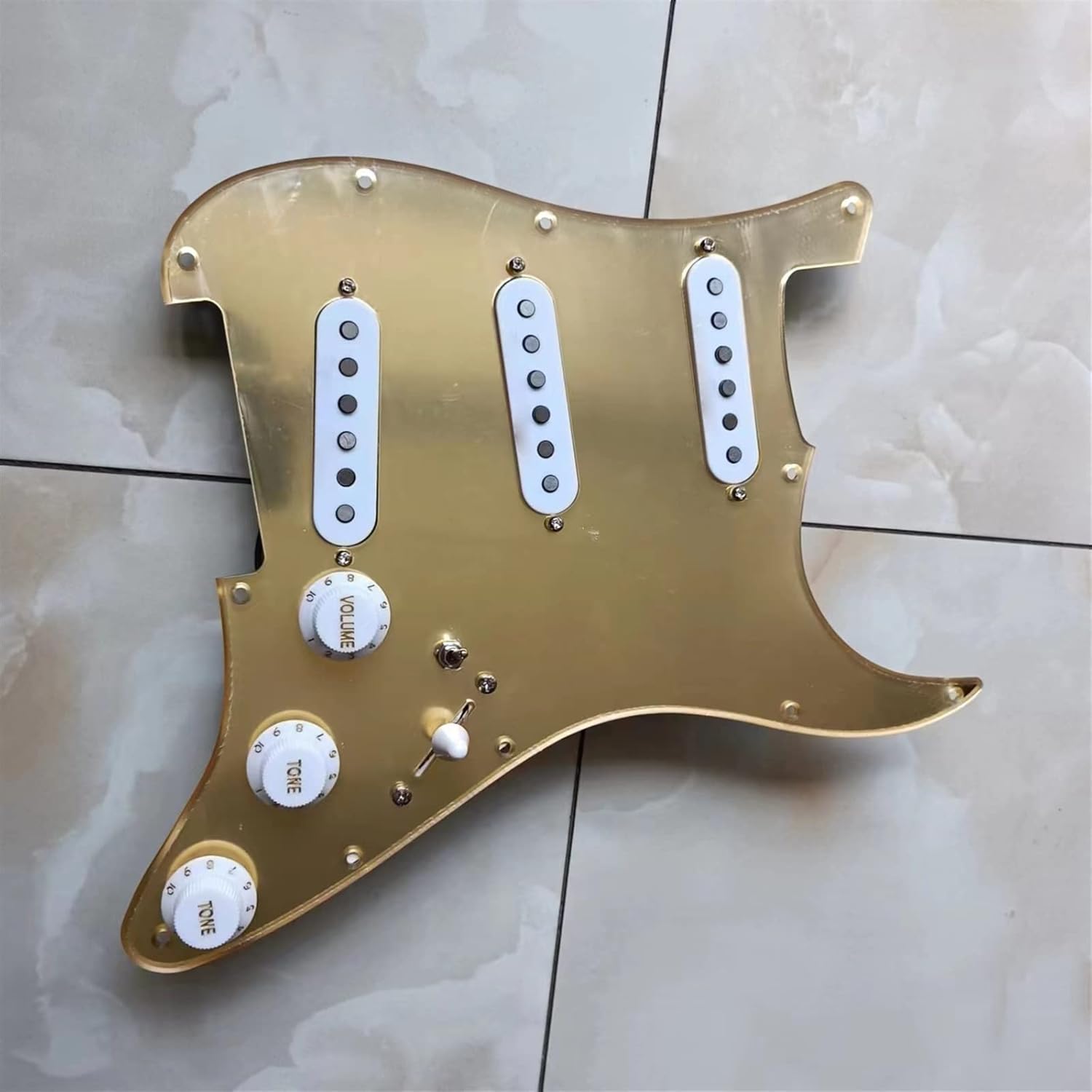 SSS Loaded Electric Guitar Pickguard Set Multifunction Converter Ainico Single Coil Pickup Pickup Set with Pickguard