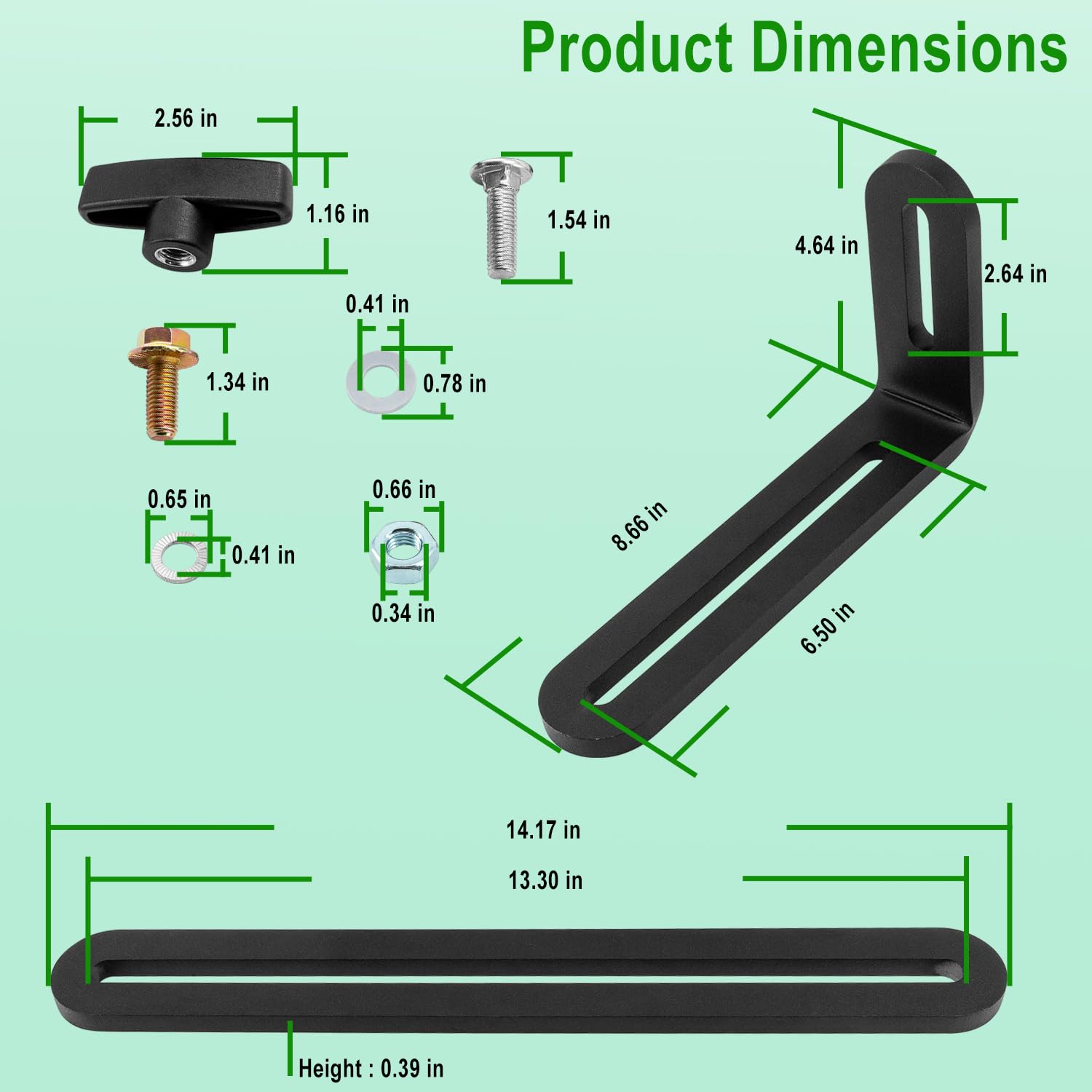 RE343680 Accessory Mounting Bracket Kit, Monitors Controls Mounting Bracket Kit Fits for Jo-hn D-eere Tractors 6R, 7R, 8R, 8RT, 8RX, 9R, 9RT, 9RX and Other Series