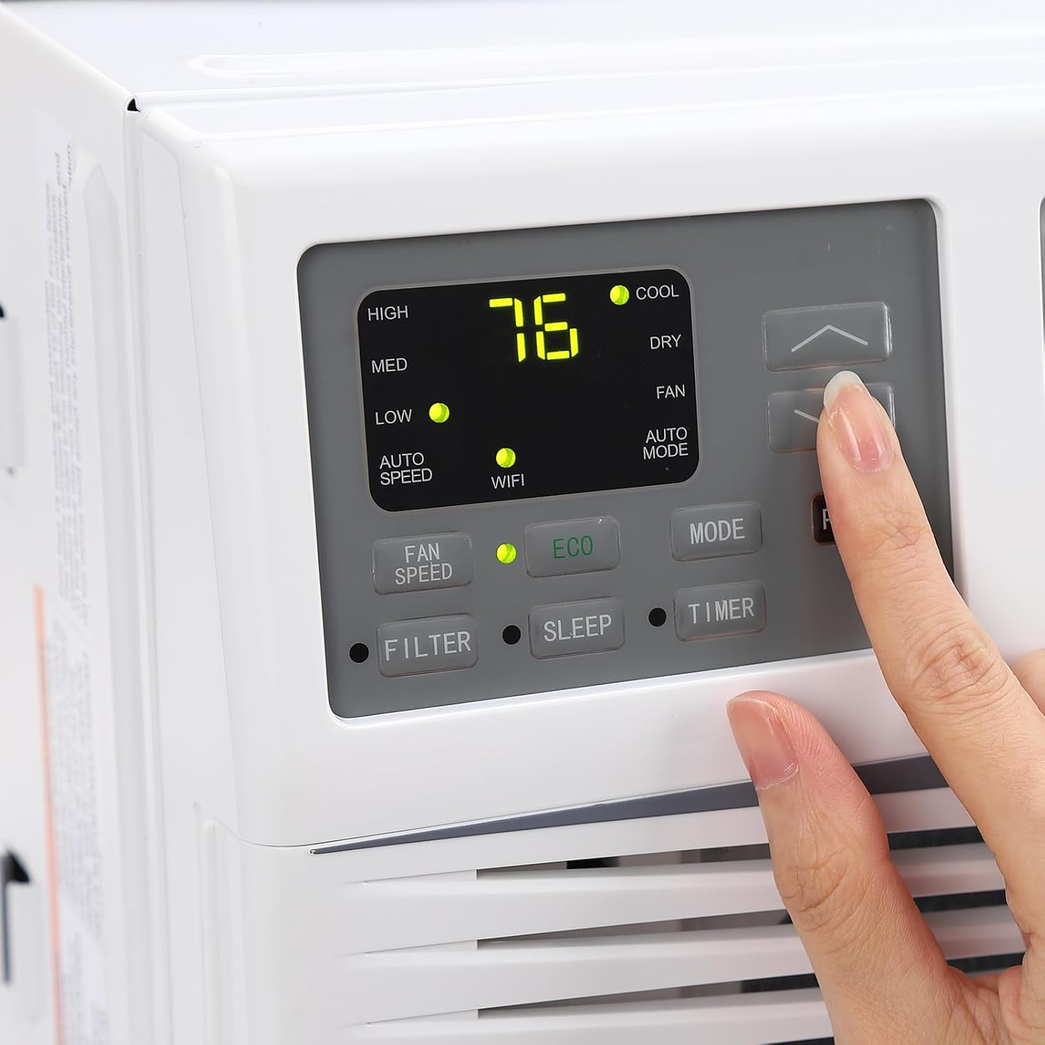 8000 BTU Window Air Conditioner， Cools Up to 350 Sq. Ft, 3 Cooling & Fan Speeds, Energy Efficient, Perfect for Bedroom, Living Room, Home Office