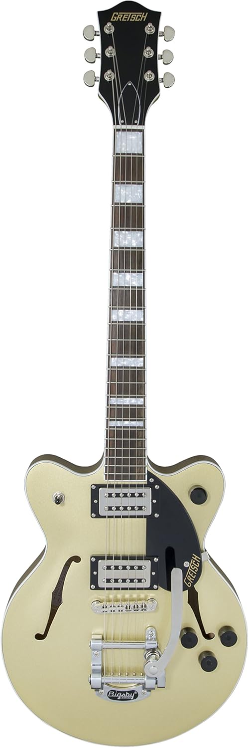 Gretsch G2655T Streamliner Center-Block Junior Semi-Hollow Body Electric Guitar with Bigsby (Gold Dust)