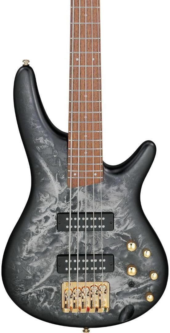 Ibanez SR Standard 5-string Electric Bass - Black Ice Frozen Matte