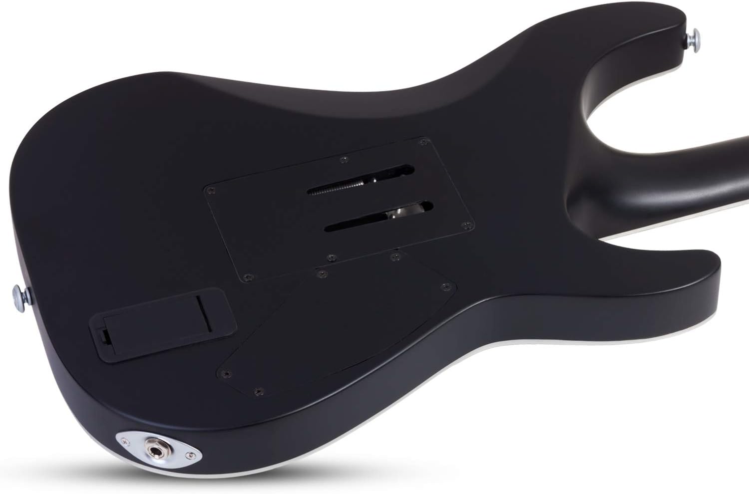 Schecter LEFTY Damien Platinum 6-FR Electric Guitar, Mahogany, Satin Black, 1184