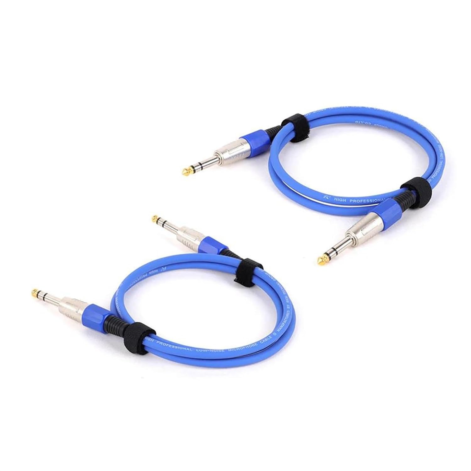 Pro Audio Cable Straight Instrument Cable 6.35mm to 6.35mm Stereo Professional Colorful Cable for Guitar Bass Amplifier Keyboard(Blue,15m)