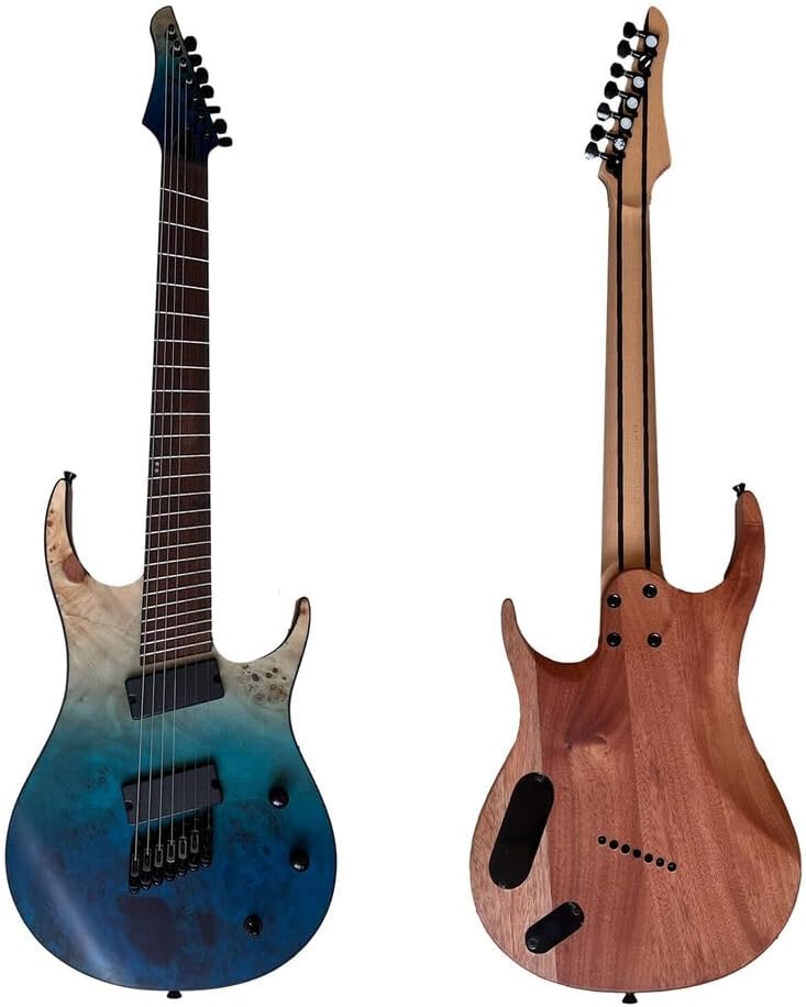 Upgrade Generation Pro Fanned Fret Electric Guitar 7 String Solid Body Guitar Stainless Steel Fret Roasted Guitar Neck