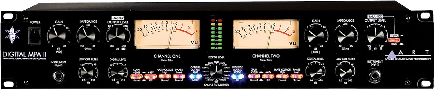 ART Digital MPA II 2-Channel Tube Microphone Preamplifier